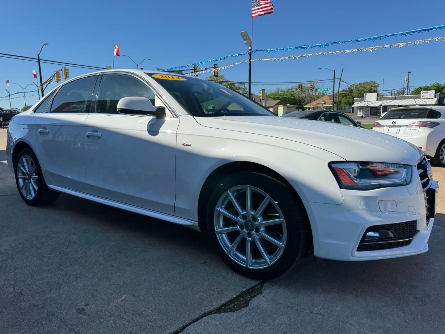 2014 WHITE AUDI A4 PREMIUM PLUS (WAUEFAFL2EN) , located at 5900 E. Lancaster Ave., Fort Worth, TX, 76112, (817) 457-5456, 0.000000, 0.000000 - Photo#2